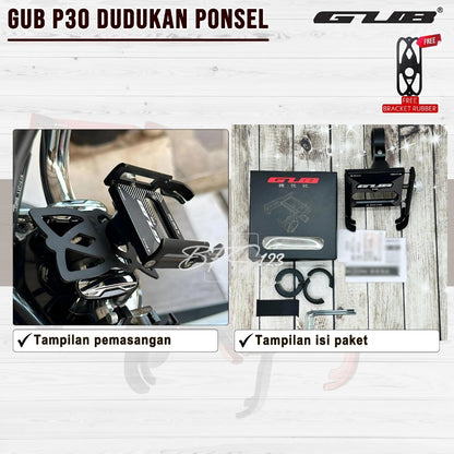 GUB P30 / GUB P30 PRO Original Holder Handphone Dudukan Ponsel Aluminium Aloy