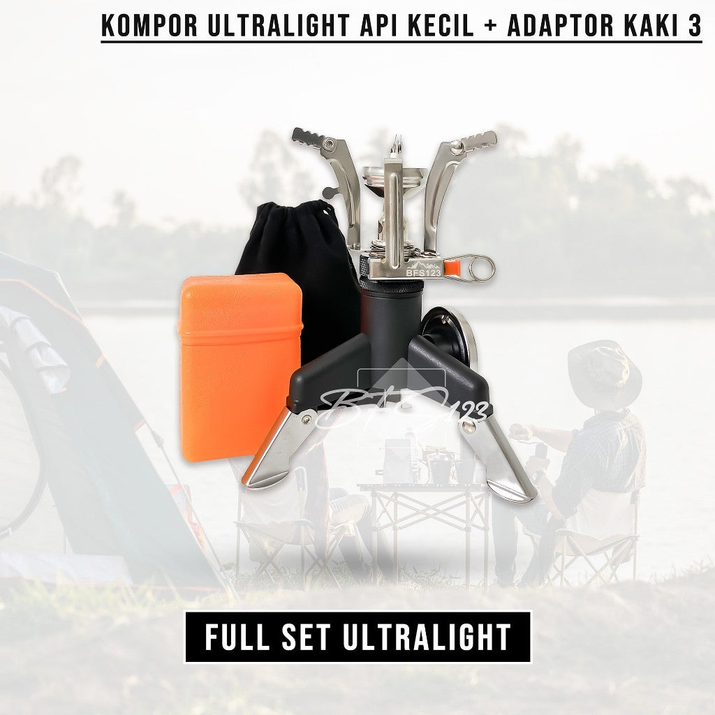 BFS123 Kompor Ultralight Api Kecil + Adaptor Diameter 3 Cm