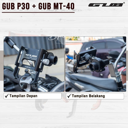 Paket GUB P30 / GUB P30 PRO Holder Handphone + Bracket Spion GUB MT-40