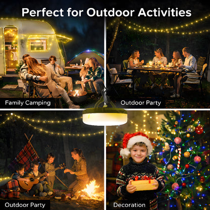 Lampu Camping LED String Light 2 in 1 10M Lampu Tenda Camping Waterproof USB Type C Lampu Hias Outdoor