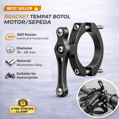 Bracket Tempat Botol Minum Sepeda Alumunium Aloy Kualitas Premium