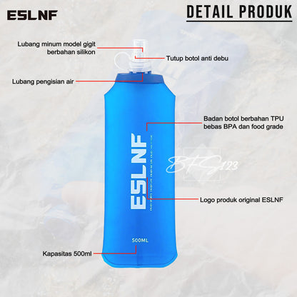 ESLNF Botol Air Minum Lipat Lari Running Water Bag 500 Ml