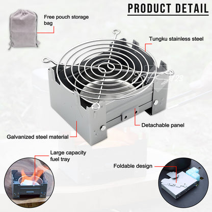 Kompor Lipat Portable German Style Kompor Spirtus Alkohol Stove Ultralight Camping Hiking