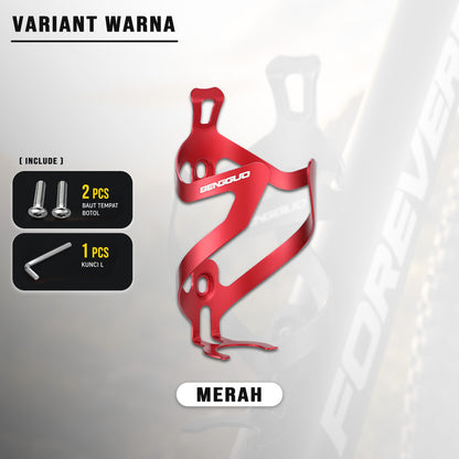 Holder Botol Minum Sepeda MTB Roadbike Aluminium Alloy Bengguo BG-4319 Free 2 Pcs Baut + Kunci L