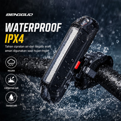 Lampu Belakang Sepeda LED USB Rechargeable 100 Lumens Bengguo BG-602 2 Warna Cahaya Waterproof MTB